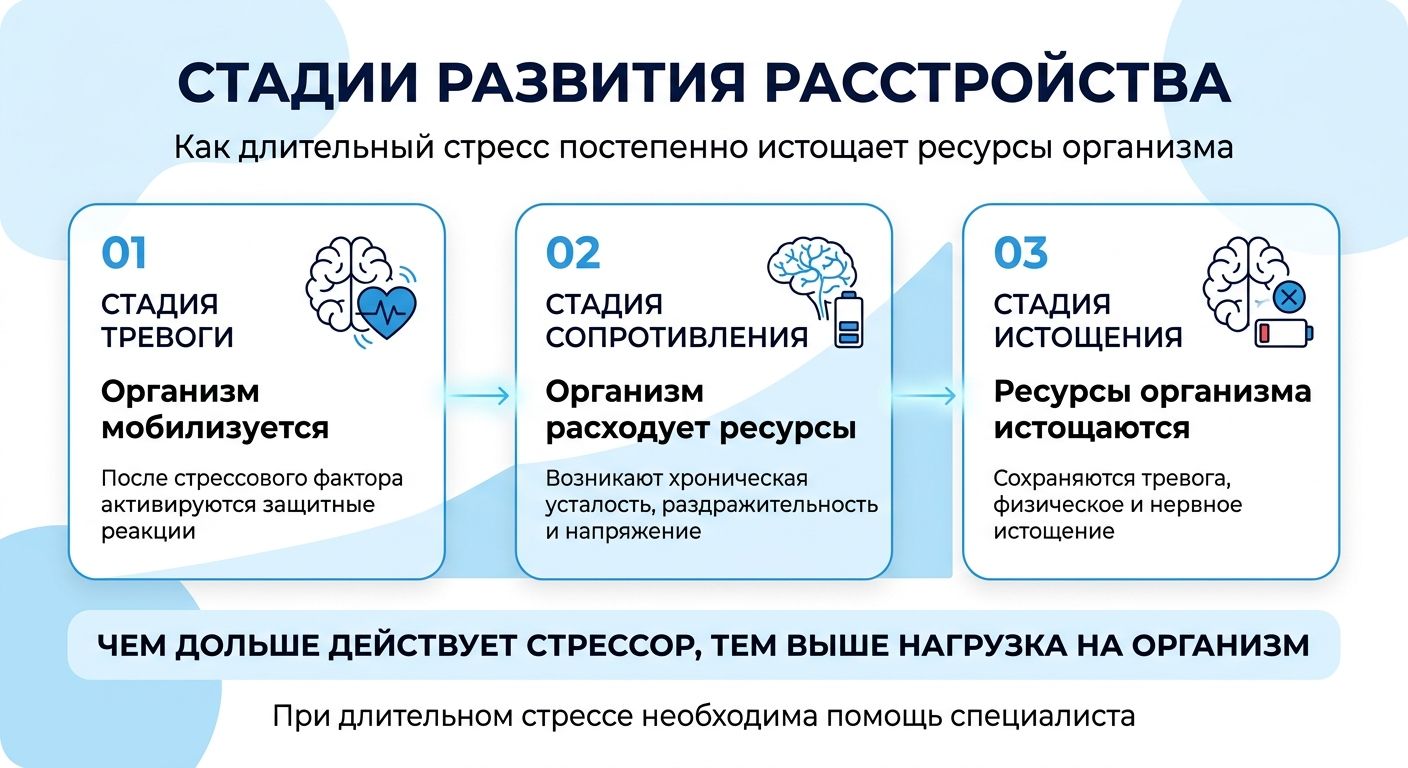 Лечение стресса в Белокурихе инфографика